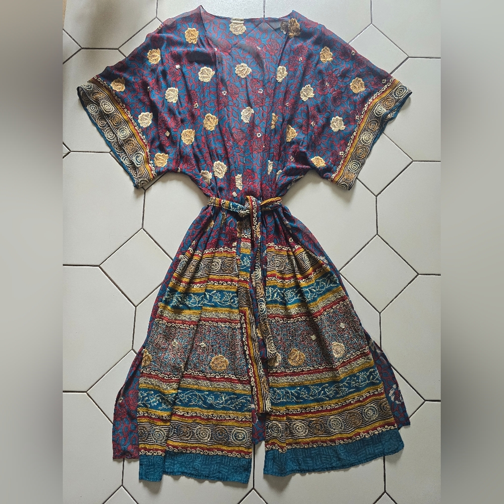 Silk Floral Kimono